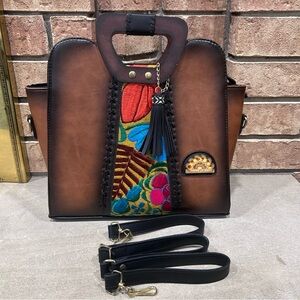 Tote Purse Handbag Genuine Leather MAOMA Hand Made Artisanal Mexicano